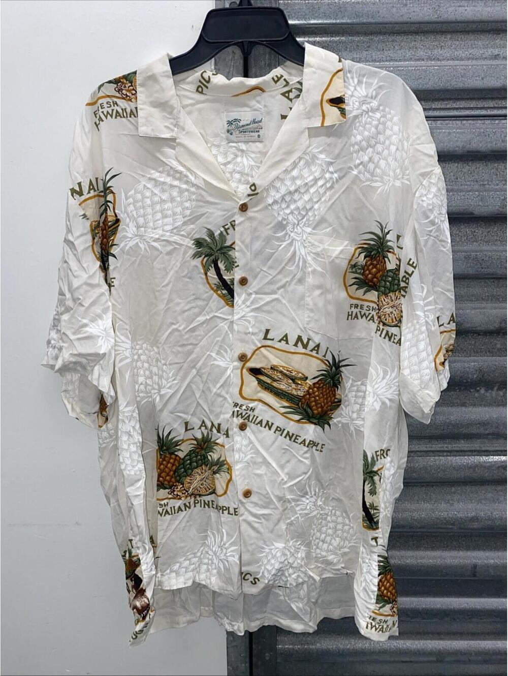 Vintage 1980’s Diamond Head Sportswear Lanai Fresh Hawaiian Pineapple T Shirt XL